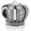 Breloque Couronne Royale en argent sterling avec coffret cadeau 1