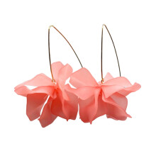 Boucles d'oreilles à crochet en forme de fleur, style bohème, faites main, paire de pétales