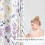 Duschvorhang Aquarell Lavendel Blumenmuster 72x84 3