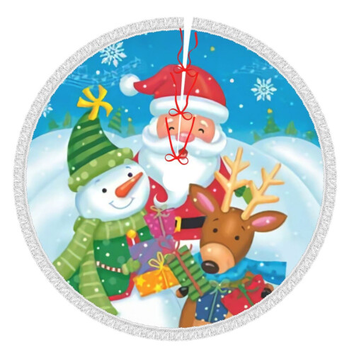 Christmas Tree Skirt 36 Inch Rustic Holiday Decor