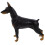 Statue miniature réaliste de Doberman Pinscher OUNONA 7