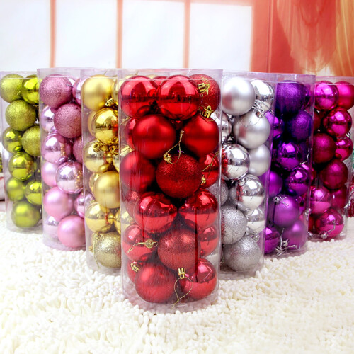 Shulemin Christmas tree balls red 24 pcs