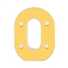 Lettres et chiffres lumineux LED en plastique pour décoration de fête (1 paquet)