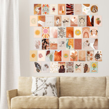 Poster mural décoratif esthétique pour chambre d'étudiant (12 pièces)