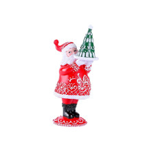 Resin Santa Claus figurine Christmas ornament 1 piece