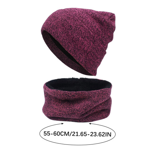 Women's Knit Hat Scarf and Gloves Set 2