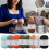 Νήμα από μαλακό βαμβάκι γάλακτος 4 στρώσεων για πλέξιμο και πλέξη, DIY πουλόβερ για 5