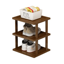 Yesbay Bamboo Shoe Rack 3-Tier Corner Organizer