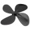 Fireplace fan blade metal replacement for wall-mounted wood 1