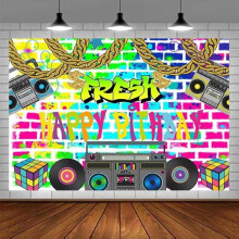 Hip Hop Photography Backdrop Graffiti Brick Wall 210x150 cm