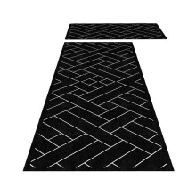 Trellis Runner Rug Rubber Backing 24x60 Inch