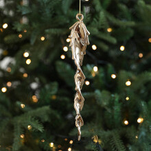 Christmas tree decoration black irregular ball pendant 6 pcs