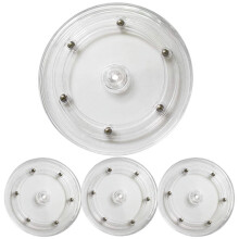 Clear Acrylic Lazy Turntable 6 Inch 4 Pcs