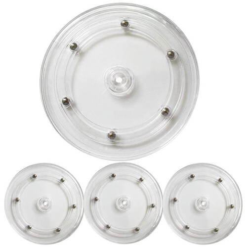 Clear Acrylic Lazy Turntable 6 Inch 4 Pcs