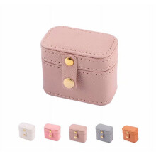 Mini jewelry travel case khaki portable organizer for rings