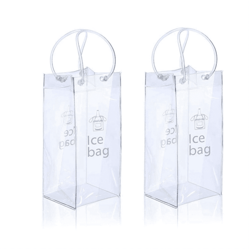Φορητή τσάντα κρασιού Qtmnekly Ice Wine Bag με λαβή για εξωτερική χρήση, σαμπάνια, κρύα 2