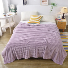 Purple fleece throw blanket 79x47 inches