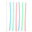 Silicone Drinking Straws Set with Cleaning Brush 6pcs 1