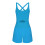 Women's moisture-wicking running romper sky blue S 3