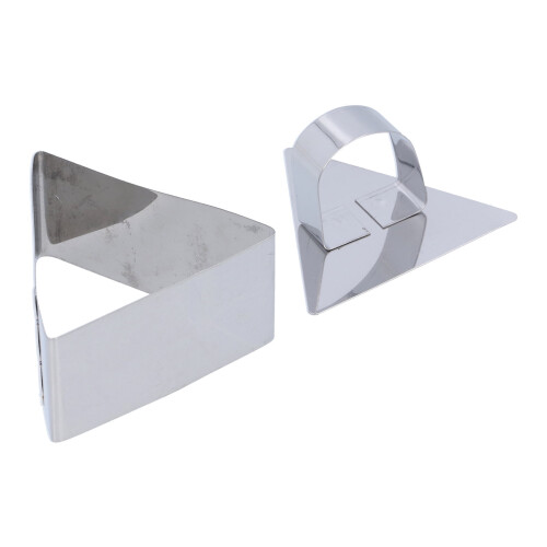 Stainless Steel Triangular Cake Ring Mold 4x7cm