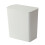 QTBIUQ rectangular plastic trash can with lid white 1.5L 1