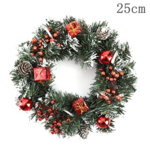 Artificial Christmas Garland with LED Lights and Pine Cones