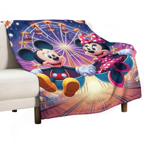 Mickey blanket flannel plush throw 40" x 50"