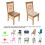 Dining Chair Seat Covers Light Pink Pattern Set of 4 5