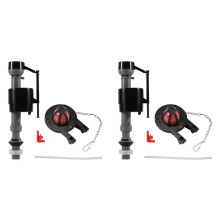 2X Toilet Float Replacement Kit, Universal Toilet Flusher Replacement Kit and 2 Inch Toilet Flapper Replacement 1set