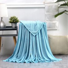 Turquoise Faux Fleece Blanket 70x100 cm