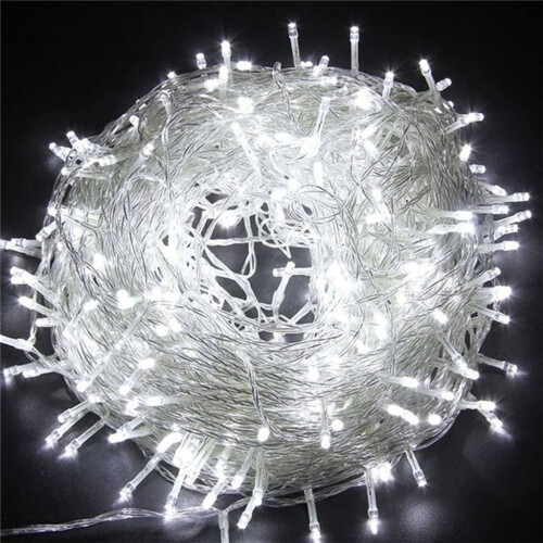 String Lights 300 LED 100ft White Waterproof 8 Modes