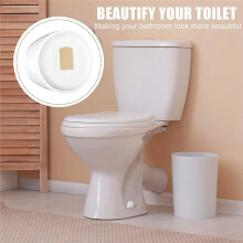 32 Packs Universal Toilet Bolt Caps Plastic Round Push Toilet Screw Covers with Extra Washers, 1.45 Inch Height