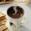 Chocolate Fondue Cups with Forks Set White 4