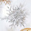 Christmas Tree Ornament Wrought Iron Snowflake 3D Silver 4