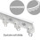 Roulettes robustes pour rails de rideaux de plafond (30 pièces) 5