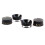 Black guitar and amp volume tone control knobs set of 4 6