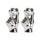 Ceramic Heart Figurines Minimalist 2 pcs 7