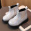 Toddler Boots Mesh Lace Breathable White Size 12-15 Months 2