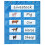 Magnetic Pocket Chart for Whiteboard 24 Squares 8
