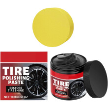 100 g renkaiden kiillotus sienellä, vanteiden pinnoitteen kiillotuspasta autoille, kuorma-autoille, katumaastureille