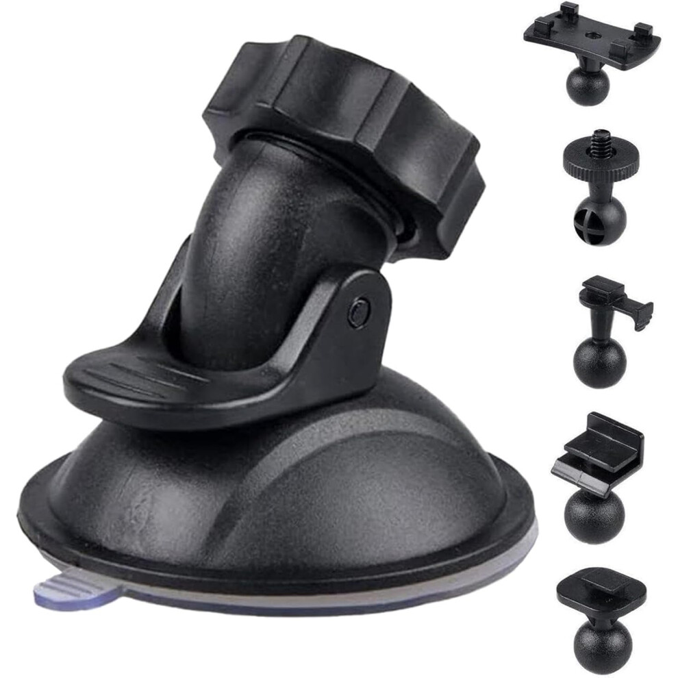 Car Dash Cam Mount Bracket, Removable Strong Suction Cup With 5 Adapters 5437706357599
