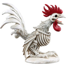 Halloween Skelett Hahn, Tierknochen Deko, Huhn, Desktop, Garten, Weiß