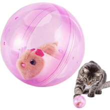 Bola de hámster eléctrica para mascotas, juguete interactivo
