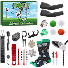 Golfin joulukalenteri, 24 päivää, sisältää tiitä ja palloja