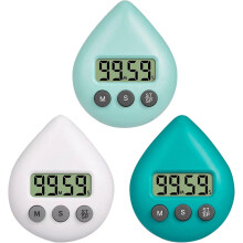 3 Stuks Digitale Douchetimer - Waterdichte Kookwekker