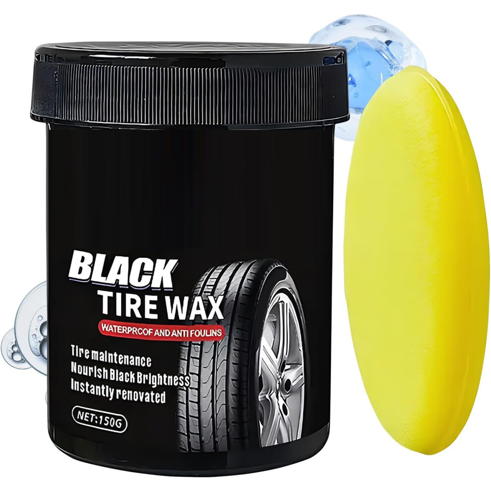 150G Tire Polish Rim Maintenance Waterproof Shine For Vehicles Cream 5437706389880