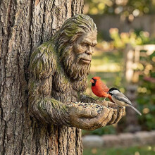 Bigfoot Boomgezicht Vogelvoeder - Weerbestendig Tuinornament