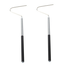 2X Crochet Ajustable en Acier Inox Outil pour Reptile Serpent Lezard Grenouille