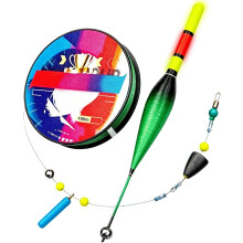 Set de pesca con flotador, línea lista para usar