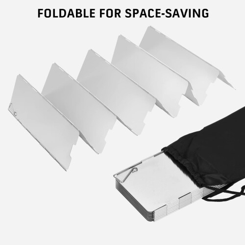 Camping stove windscreen aluminum alloy 16-plate 1